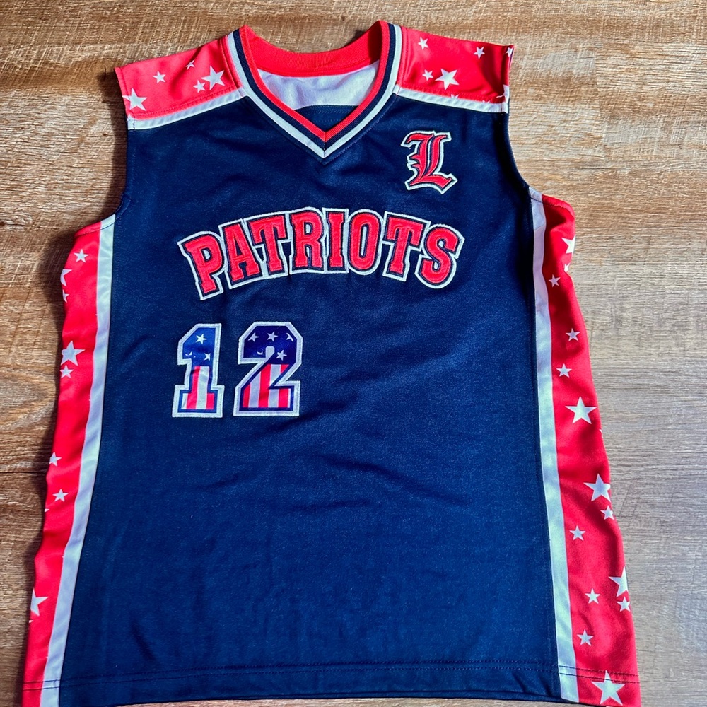 Patriots Sleeveless Jersey - Blue and Red